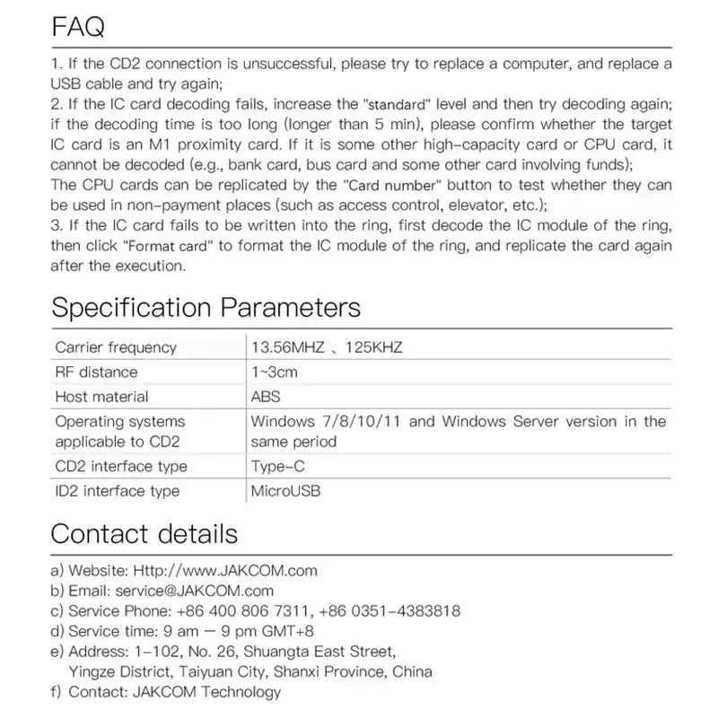 تکثیر کننده حلقه هوشمند جکوم مدل JAKCOM CDS Replicator For R5 Smart Ring